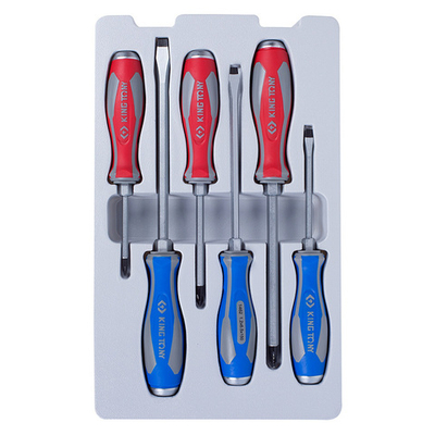 KING TONY (30206MR) Набор силовых отверток (PH, SL) 6 предметов