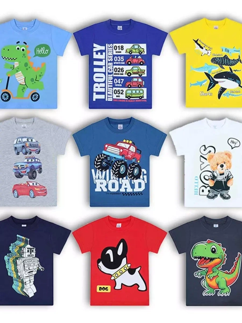 Футболка для садика.мальчик.набор 9 шт