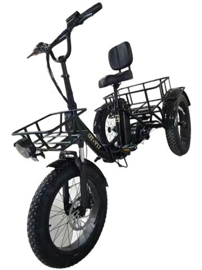 Трёхколёсный электровелосипед с багажником GT-V17