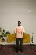 Купить Футболка Parfet Shark Sandwich Exclusive персиковая Футболка Parfet Shark Sandwich Exclusive персиковая