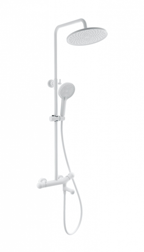 Душевая система с термостатом WONZON & WOGHAND T-1000, Белый матовый (WW-B3057-A-MW)