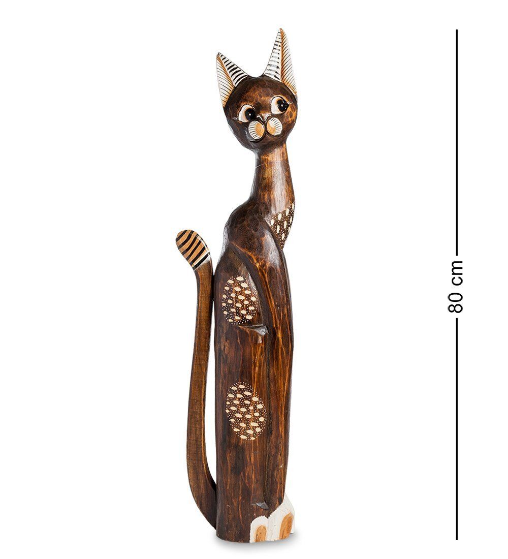 99-207 Статуэтка «Кошка» 80 см (албезия, о.Бали)