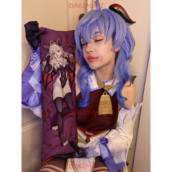 Мини дакимакура фурри Летучая мышь девочка арт. M1192, 60х20 см