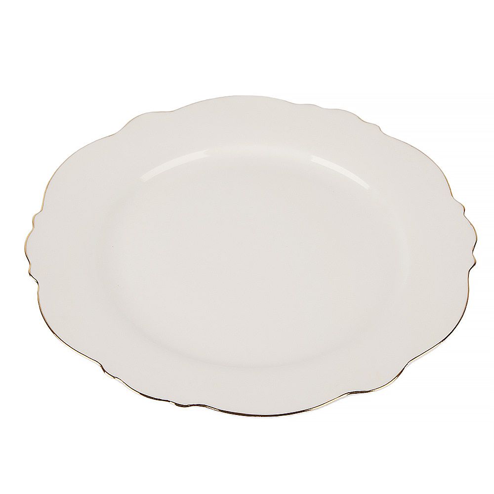 Набор тарелок 6 шт "White" d=27/21,5см/19см (фарфор) (подарочная упаковка)