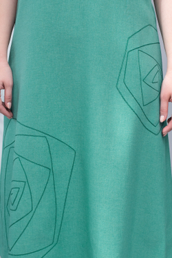 Нарядное платье 3221ЛП, циан #259Ца053221ЛП