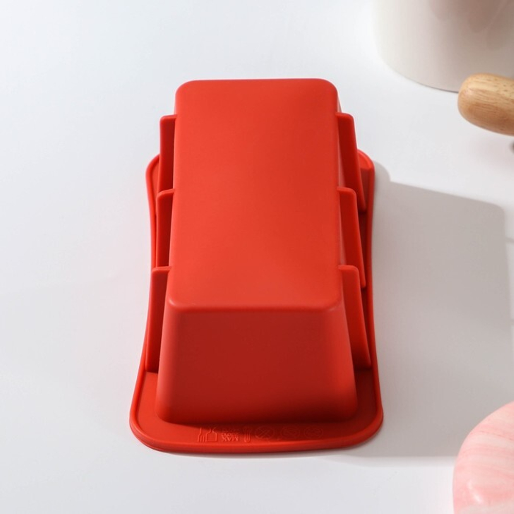 Форма для выпечки силиконовая «Хлеб», 16,5×8,3×5,3 см, цвет МИКС