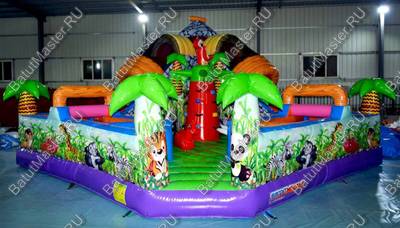 Надувной батут "В гостях у зебры"