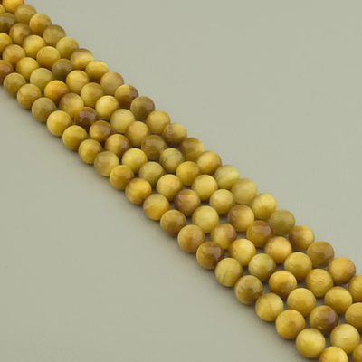 Нитка Кошачий глаз 38 см. 10 мм. (Без замка) - Коричневая