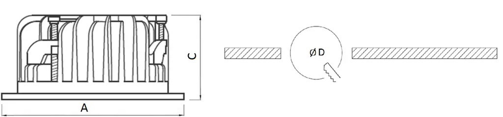 Светильник SAFARI DL LED G2 26W 940 WH СТ