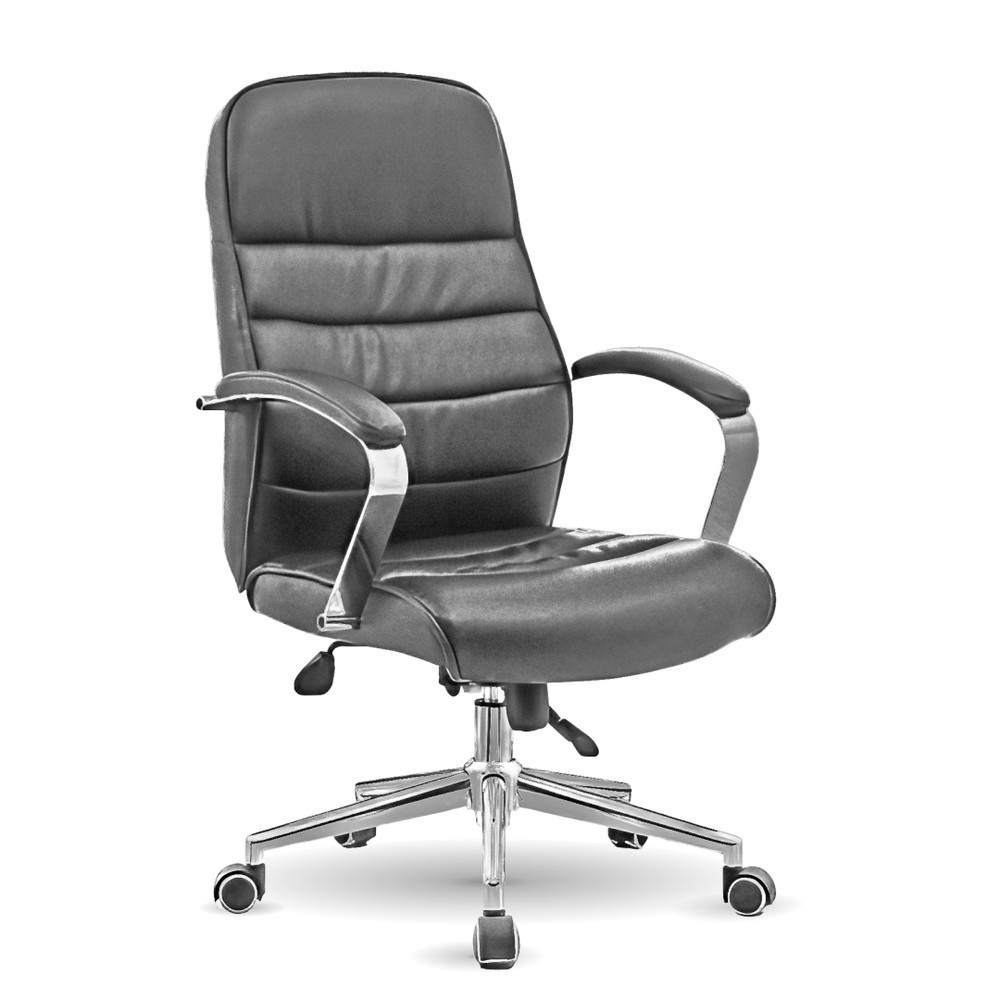 Кресло офисное 2327A 982667 grey color LEATHER