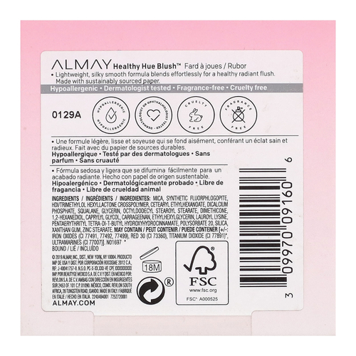 Almay, Healthy Hue Blush, румяна, оттенок 100 почти нюдовый, 5 г (0,17 унции)