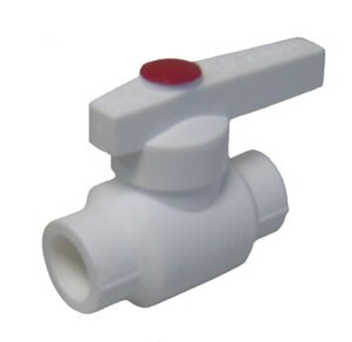 Кран шар 40 ручка PP-R БЕЛЫЙ