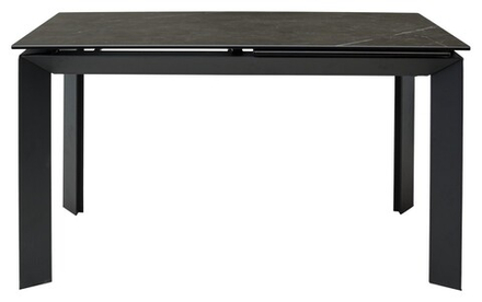 Стол М-City DISAUR Кремона (Cremona 140 Kl-116 Черный мрамор матовый, Итальянская керамика, Черный