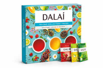 Чай в пакетиках Dalai Ассорти 7 вкусов