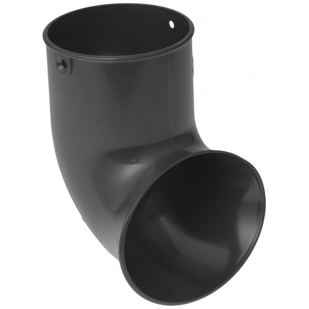 Колено сливное ПВХ Альта-Профиль Элит Графит 95 мм