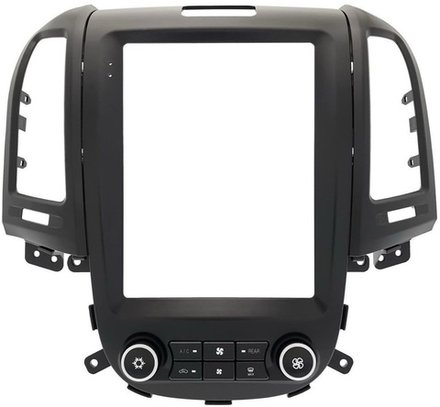 Магнитола для Hyundai Santa Fe 2 2006-2012 (климат, со штатным усилителем, рамка тип 2) - Teyes TPRO 2 монитор 9.7" в стиле "Тесла" на Android 10, ТОП процессор, 4G SIM-слот