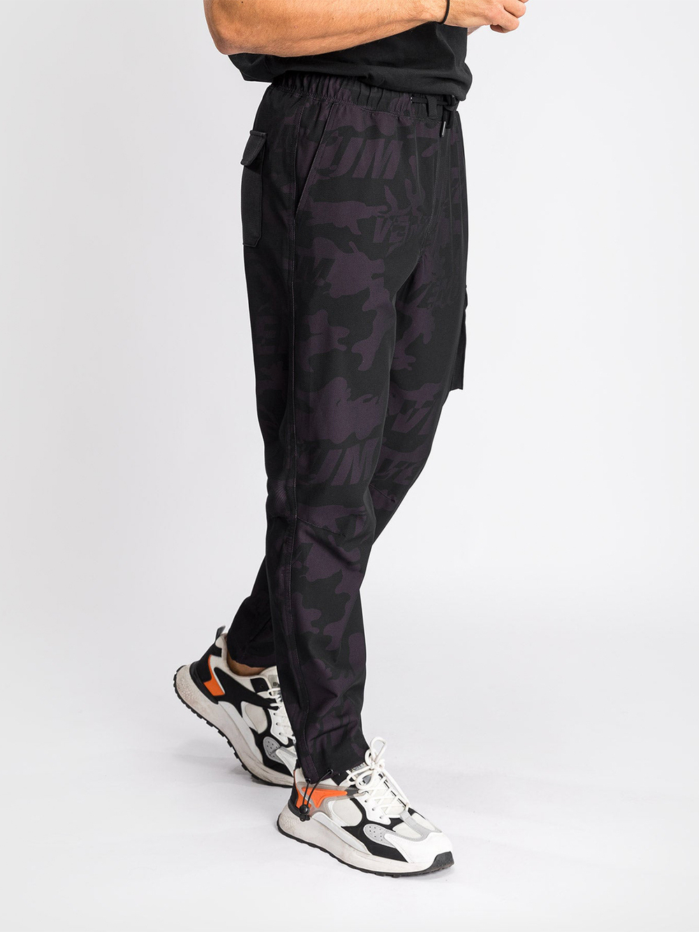 Брюки спортивные Venum Trooper Black/Deep Purple