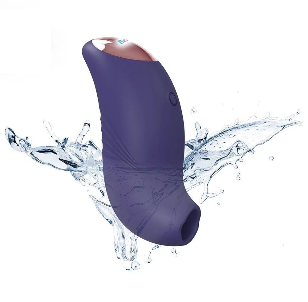 Темно-синий вакуум-волновой стимулятор Believer