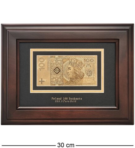 Gold Leaf HB-129 Панно «Банкнота 100 Zlt (злотых) Польша»