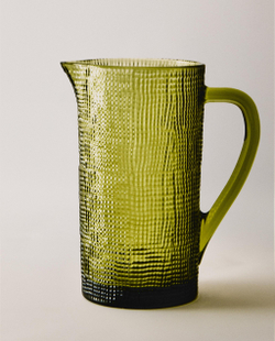 Zara Home кувшин из стекла, цвет зелёный, 20 см