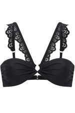 Раздельный купальник Simple с застежкой на спине (Размер: M) (Цвет: черный)