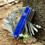 Нож Victorinox SwissChamp, 91 мм, 33 функции, полупрозрачный синий, 1.6795.T2
