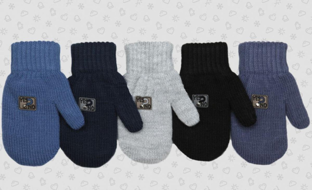 Варежки дет. ТМ-279м р.14(56) в ассорт. (Теплыши), 1 шт.