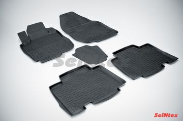 Резиновые коврики в салон Toyota RAV4 III Long (2005-2013) "Высокий борт"