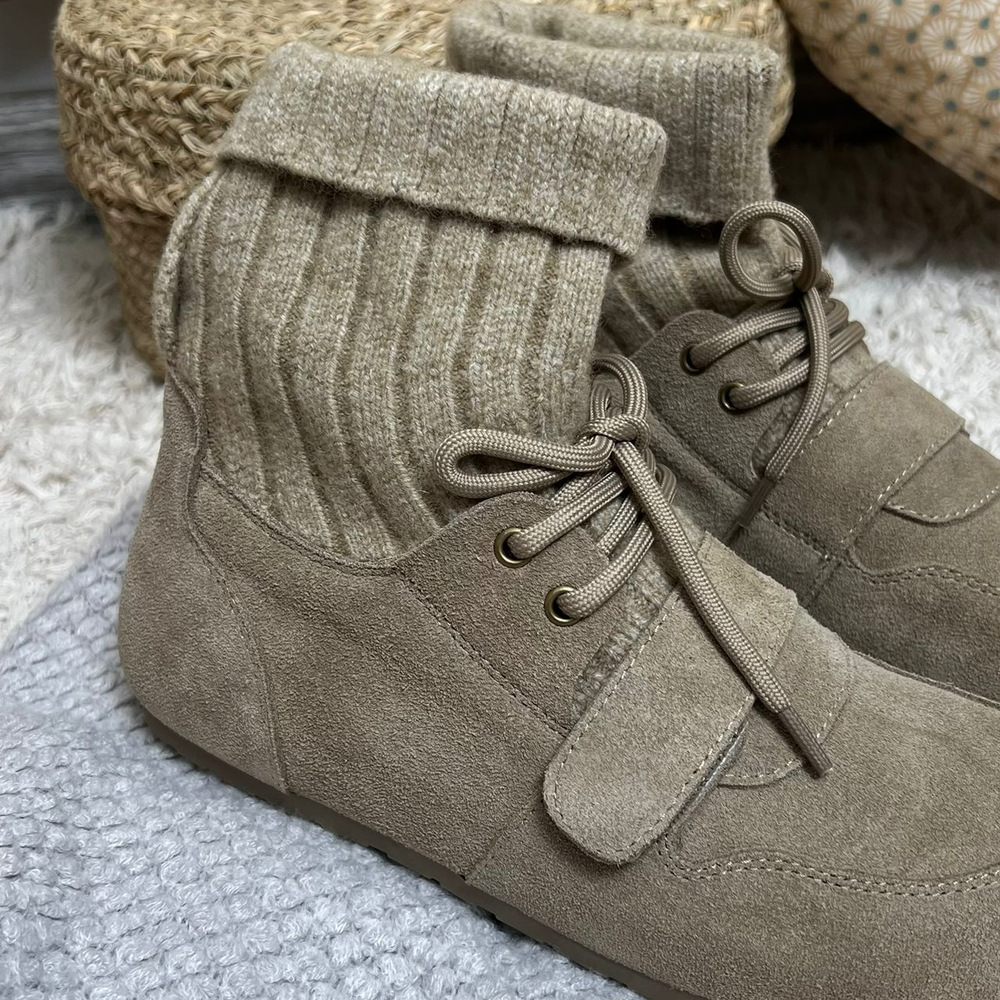 Женские замшевые ботинки Ortosalon 116A-12 коричневые