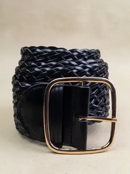 Ремень женский широкий натуральная кожа для джинс платья