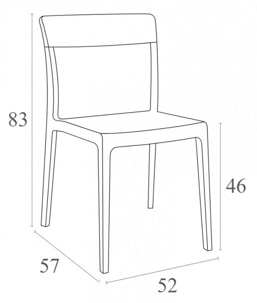 Стул пластиковый Siesta Contract Flash, черный