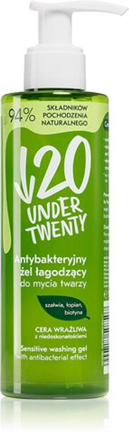 Under Twenty ANTI! ACNE - очищающий гель для кожи с несовершенствами /   190  ml  / GTIN 5900717508507