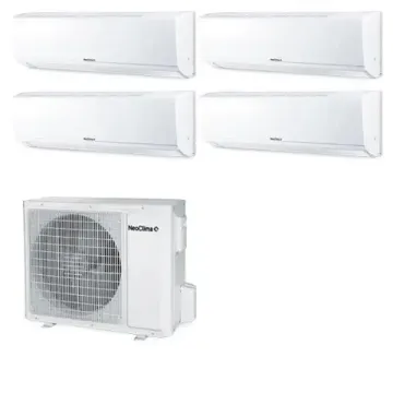 Мультисплит система на 4 комнаты NeoClima NS-07W х4 / NUM-28Q4