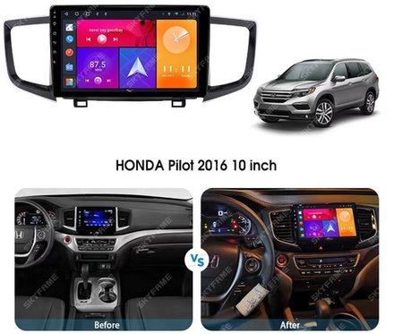 Магнитола для Honda Pilot 2015-2023 - Carmedia SF-1650 QLed+2K, Android 13, TS20, CarPlay, 4G SIM-слот