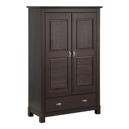 Шкаф для одежды, 97x150x42, Рауна 21, распашной, с полками, колониал