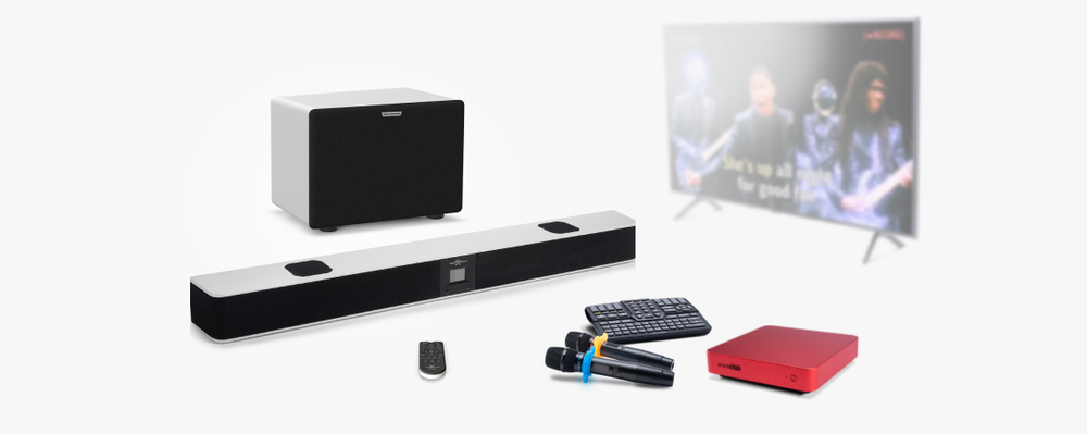 Evolution EvoBox Plus с микрофонами и саундбаром