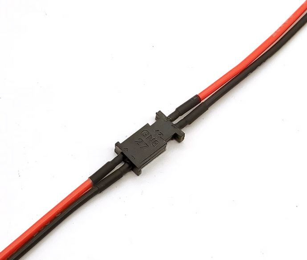 Силиконовый провод с разъемом GNB27/10см/16AWG-МаМа