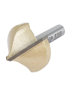 Фреза пазовая галтельная V-образная D38 мм, угол 90, хвостовик 8 мм Gigant GC-0045