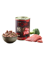 Влажный корм CORE 95 для взрослых собак из говядины с брокколи 400 г