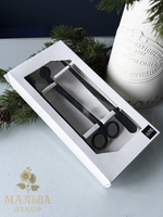 Набор для свечей "Снуфер" черный 25x11,5x4,3 см