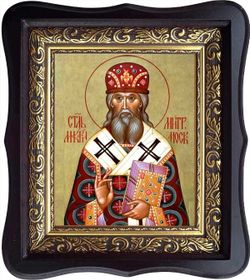 Макарий Московский и всея Руси, святитель, митрополит. Икона на холсте.