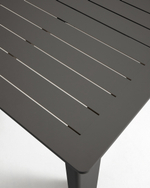 Раздвижной уличный стол Livorno из графитового алюминия, 233(350) x 100 см