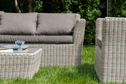 "Капучино Сингл" лаунж-зона из искусственного ротанга, цвет коричневый