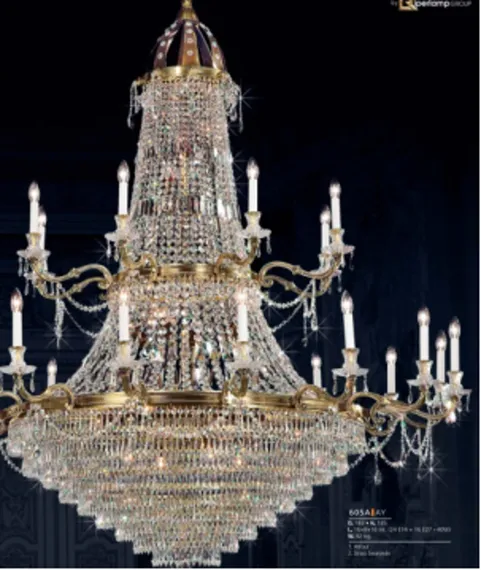 Подвесной светильник Дворец / Palace E27х42 Maytoni dia890-pl-42-g