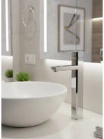 Смеситель для раковины в ванну высокий VODA IC25