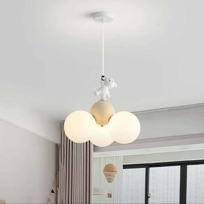 Детская подвесная люстра с мишкой ✨