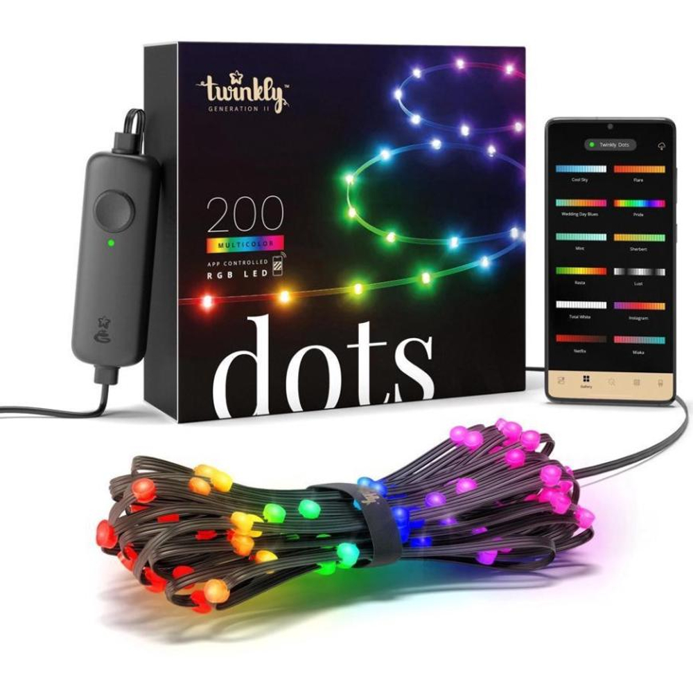 Умная светодиодная лента Twinkly Dots, RGB (10 м, 200 светодиодов) Generation II