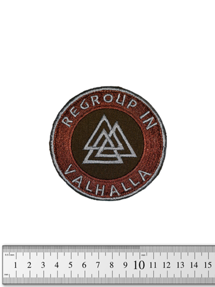 Шеврон Regroup in Valhalla вышивка