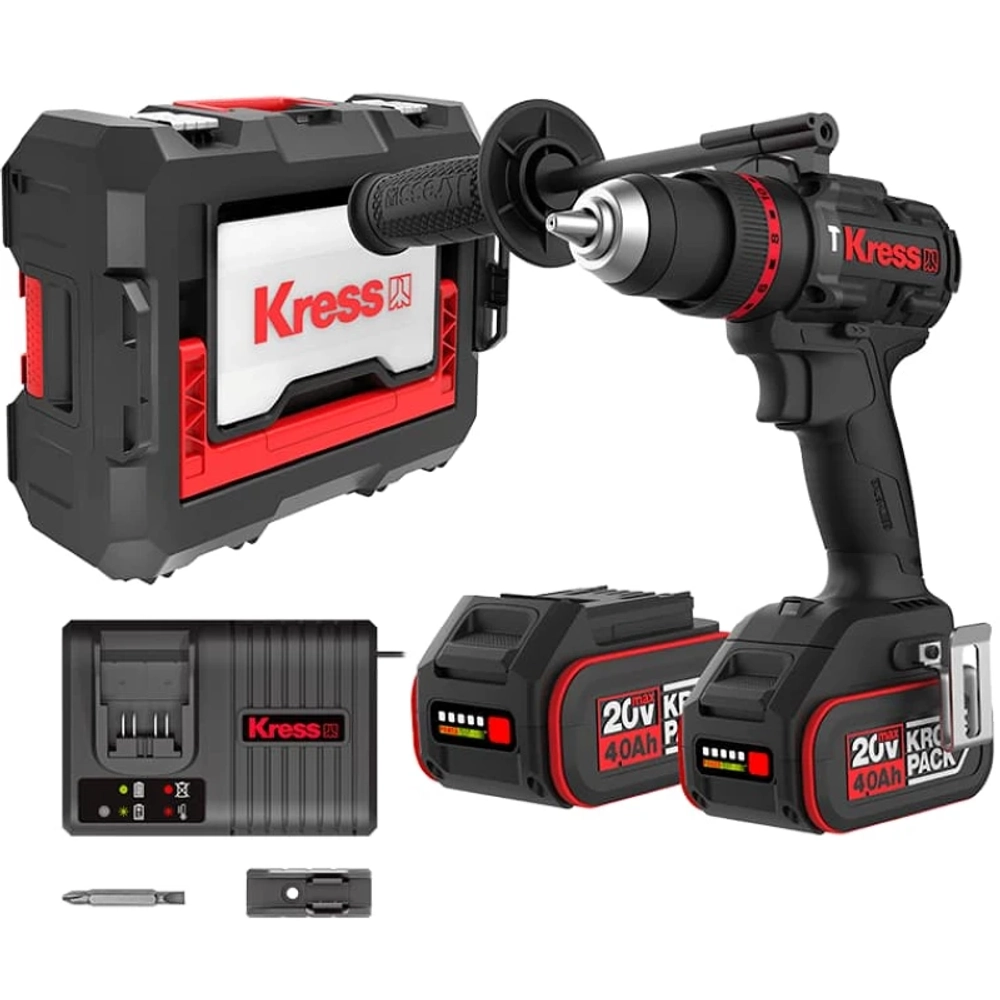 Kress KUC33.1 дрель-шуруповерт аккумуляторная ударная (2 x 5 Ач, ЗУ 6A)