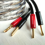 DAXX S192p Акустический кабель 12AWG (3.3мм.кв), класса Hi-End из посеребренной монокристаллической меди -готовая пара-